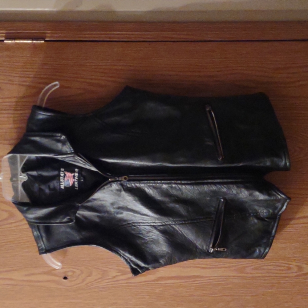 Allstate leather vest